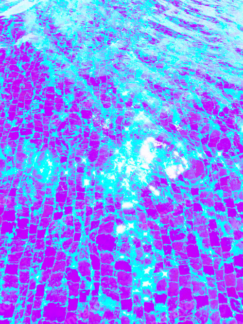 Preview: Abstract photograph of sparkly neon color swimming pool