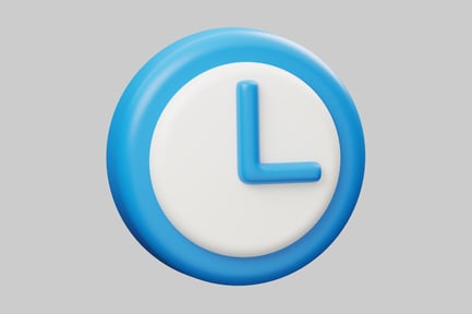 Aperçu: Horloge de style dessin animé avec bords arrondis