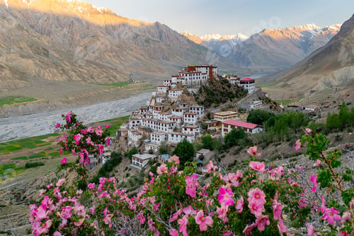 Preview: View of the Kee Gompa (Kee Monastery) in Spiti Valley, India