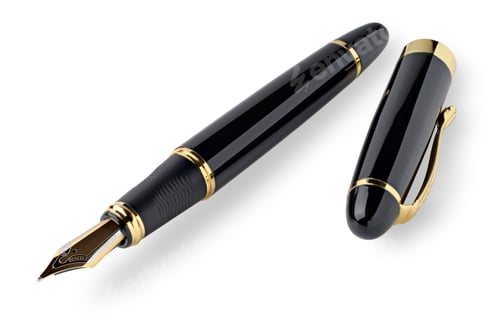 Preview: Black and gold fountain pen
