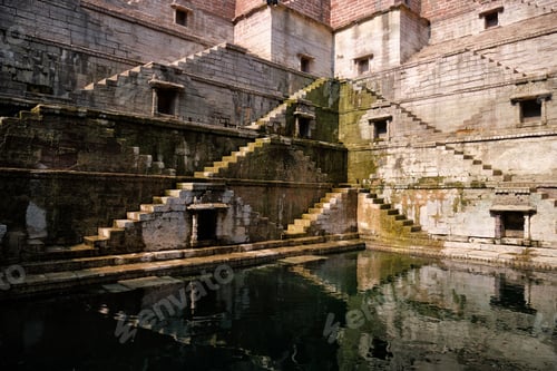 Preview: Toorji Ka Jhalra Bavdi stepwell. Jodhpur, Rajasthan, India