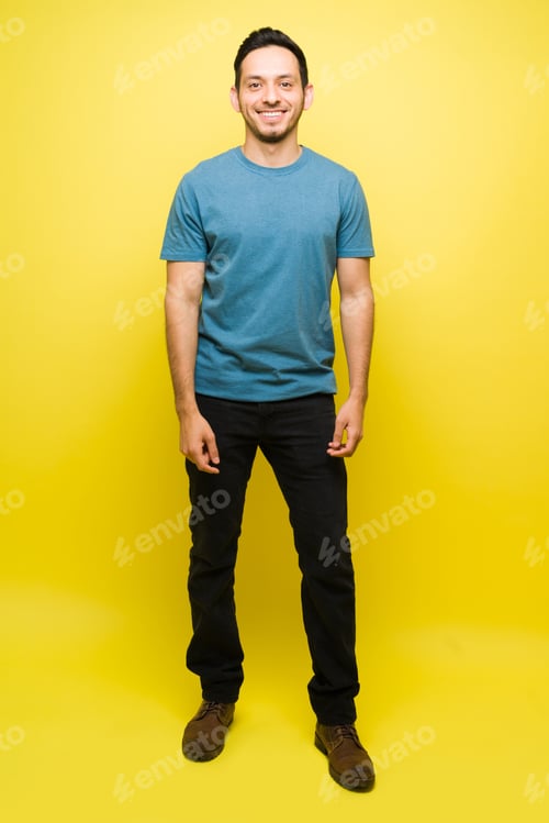 Preview: Attractive man posing and making eye contact