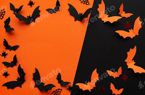 Preview: holidays concept - halloween paper decorations