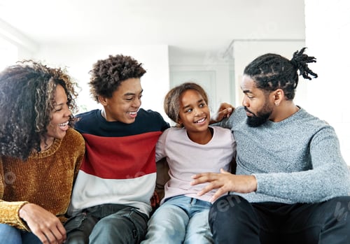 Preview: Family having fun at home