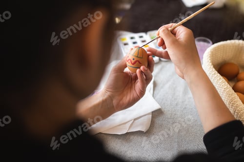 Preview: The process of painting Easter eggs. Decorating Easter eggs. Easter eggs. Preparing for Easter.