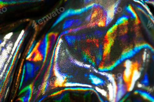Preview: Silver hologram textile background