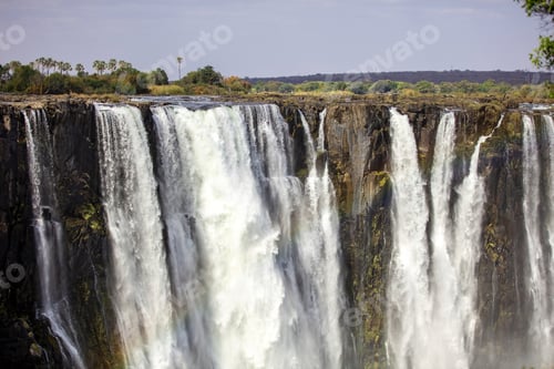 Preview: Victoria Falls, waterfall on the Zambezi River between Zambia and Zimbabwe. Africa