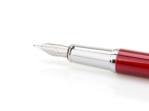 Preview: pen on white background