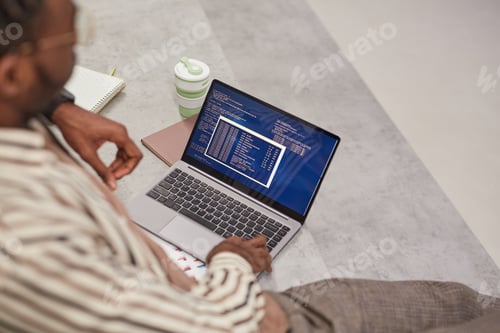 Preview: Man Programming Code Close Up