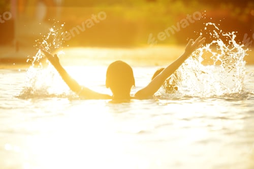 Preview: Happy Children Playing On Hot Summertime