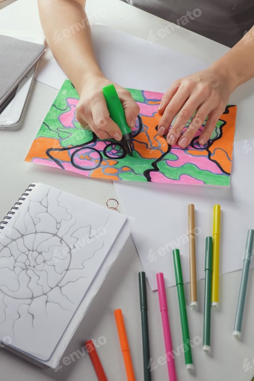 Preview: Neurographics, neurographic drawing, the method of mental health psychologist.wellness