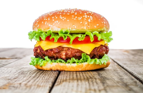 Preview: Tasty and appetizing hamburger cheeseburger