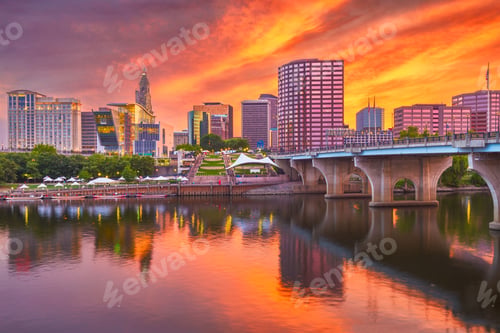 Preview: Hartford, Connecticut, USA Skyline