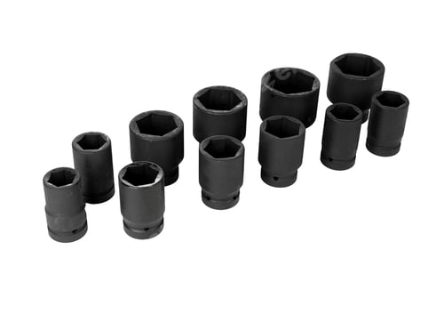 Preview: Close up set of Socket Hand tools socket maintenance