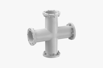 Preview: Four-Way Industrial Pipe Fitting