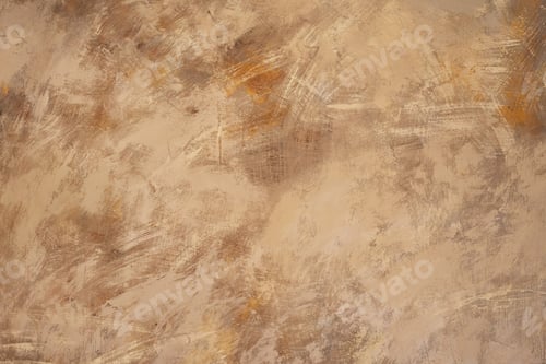Preview: Concrete brown wall. Shabby background with paint streaks and scratches.