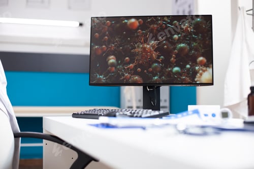 Preview: Doctors office showing viral research