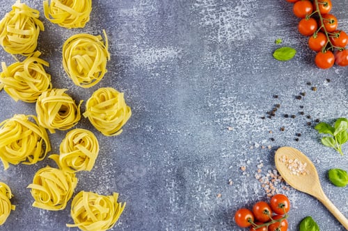 Preview: Pasta flat lay