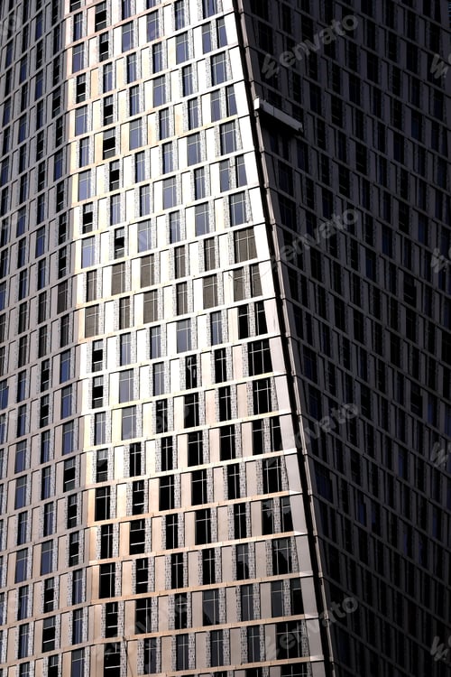 Preview: Detail of world tallest residential buildings. Dubai marina, United Arab Emirates.