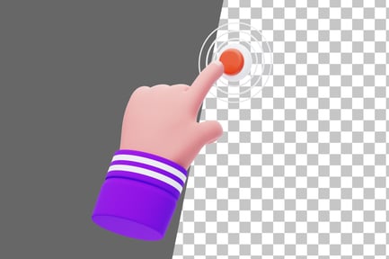Preview: Tap Hand Gesture 3D Icon