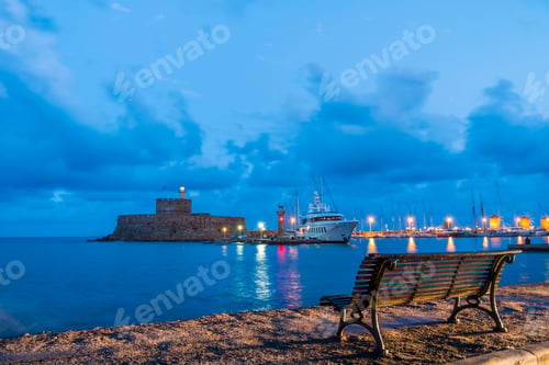 Preview: Agios Nikolaos fortress on the Mandraki harbour of Rhodes