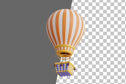 Preview: Hot Air Balloon 3D Icon