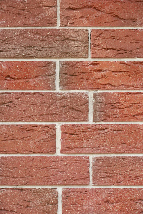 Preview: close-up view of red weathered brick wall, textured background