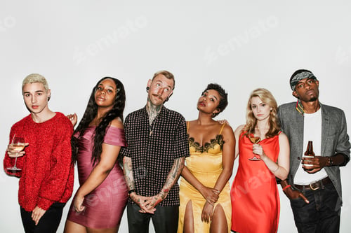Preview: People celebrating at a new years eve party