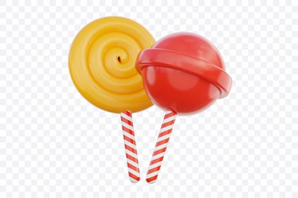 Preview: Sweet Lollipop Pair With Ribbon