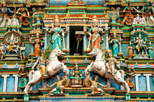 Preview: Hindu temple with indian gods kuala lumpur malaysia