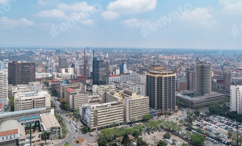 Preview: Modern buildings downtown Nairobi, Nairobi Area, Kenya, Africa