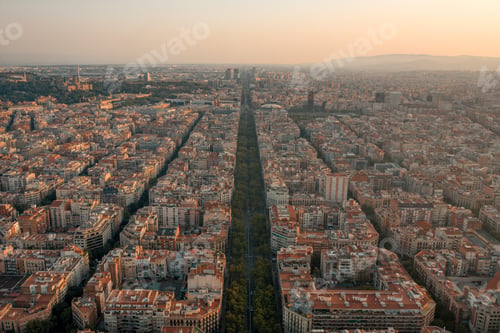 Preview: Barcelona At Sunset