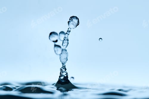 Preview: The process of boiling water, a stream of water shooting out of a humidifier or diffuser taken in
