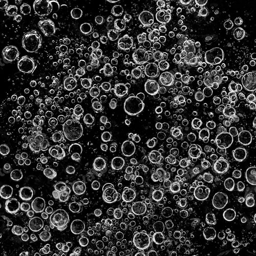 Preview: Beautiful Close-up on air bubbles stuck in frozen water
