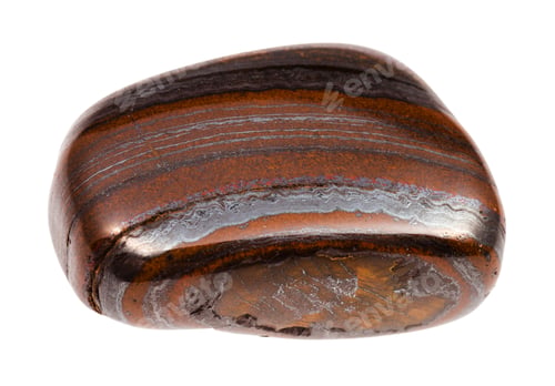 Preview: tumbled Jaspillite stone isolated