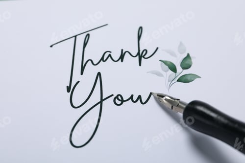 Preview: Words of gratitude, gratitude concept, text Thank you