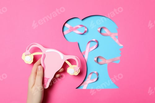 Preview: Concept of Cancer disease and health care, female cancer