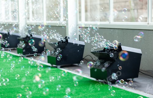Preview: Bubble machines used for events and parties.