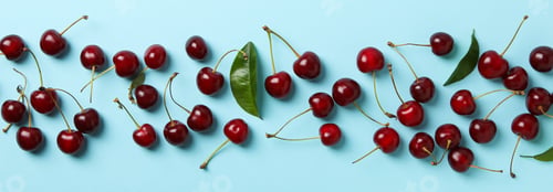 Preview: Concept of fresh summer food - delicious cherry