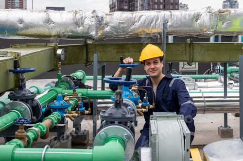 Preview: Industrial engineer work on site. engineer visit and inspection site engineer at industrial site.