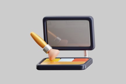 Preview: Makeup palette with brush tool