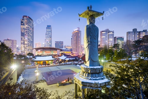 Preview: Bongeunsa Temple In The Gangnam District Of Seoul, Korea.