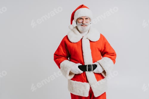 Preview: Santa Claus portrait, Christmas and newyear festive days concepts