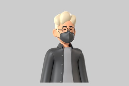 Preview: Masked character with blonde hair