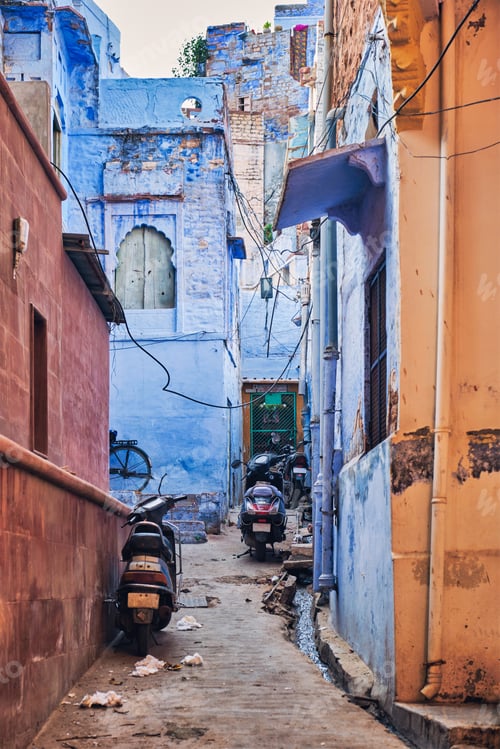 Preview: Blue houses in streets of of Jodhpur