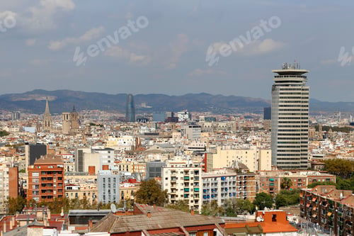 Preview: Beautiful view of Barcelona, Catalonia, Spain