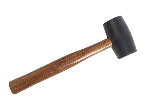 Preview: Hammer rubber on white background
