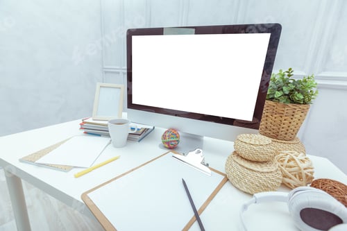 Preview: working table with computer