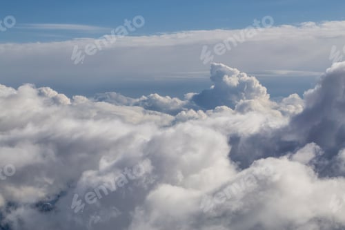 Preview: Aerial View of Cloudscape Background