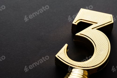 Preview: Third placed runner up trophy or award